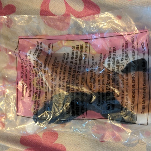 Sealed Ty Mc Donalds Studded Toy Animal Vintage 1999 Chip The Cat - Picture 6 of 6